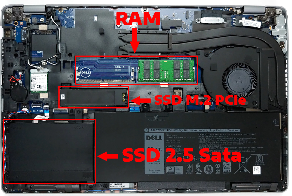 Nâng cấp Ram, SSD Laptop Dell Vostro 15 3591